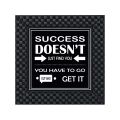 "did you workout today" quote -Matt Laminated printed poster with checker frame (4 pcs set)9x9In. 