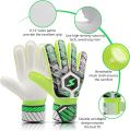 Soccer Goalie Gloves Kids Youth Adult, Goalkeeper Gloves Strong Grip with Fingersave and Double Wrist Protection, Fit Match Training. 