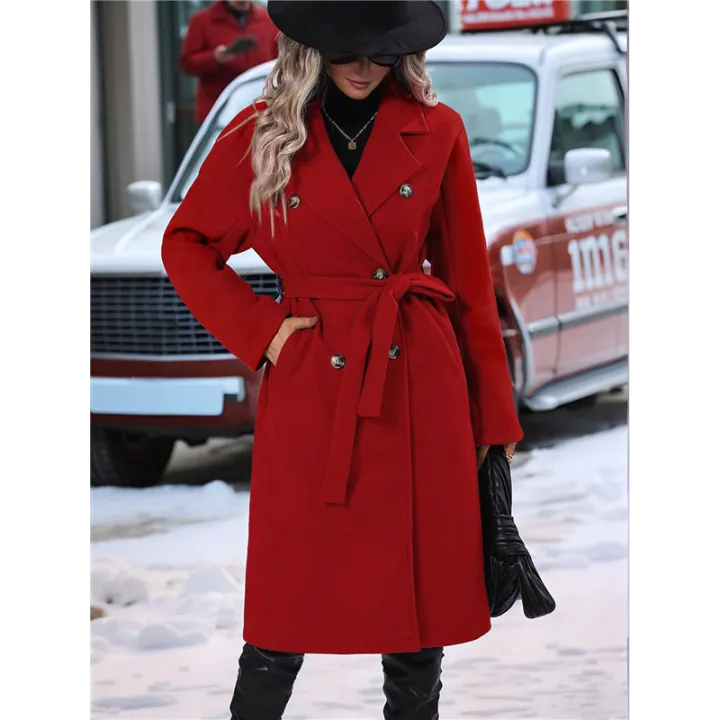 Women's%20Wool%20Pea%20Coat%20Red%20L%20-%20Image%209