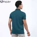 Gents Park Teal Green Color Plain Design Half Sleeves Polo T-Shirt For Men. 