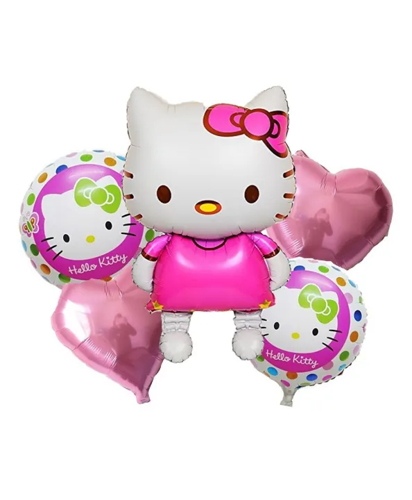 5%20Pcs%20Hello%20Kitty%20Theme%20Foil%20Balloon%20Party%20Decoration%20Set%20-%20Image%205