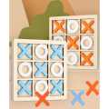 Wooden Board ( Alu & Cross) Tic tac toe Game Interaction Puzzle Training Brain Early Educational Toys for All Age. 
