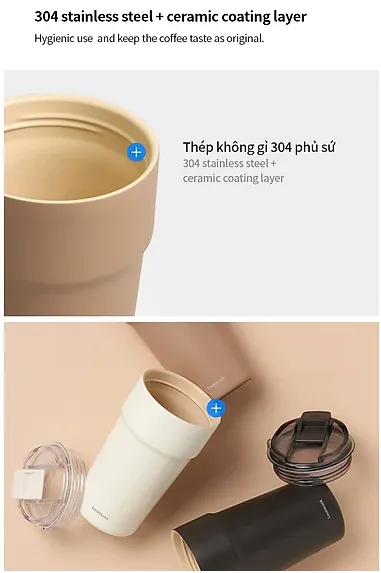 Locknlock Metro Cafe Ceramic Coating Tumbler Thermos Thermal Flask