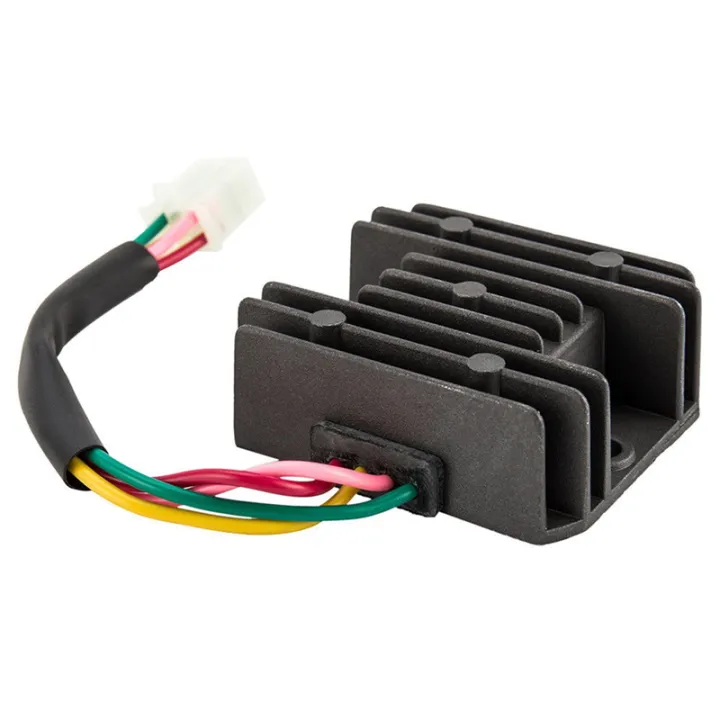 fasdaga%205X%20Universal%204%20Wire%20Full%20Wave%20Black%20Motorcycle%20Regulator%20Rectifier%2012V%20DC%20Bike%20Quad%20-%20Image%205