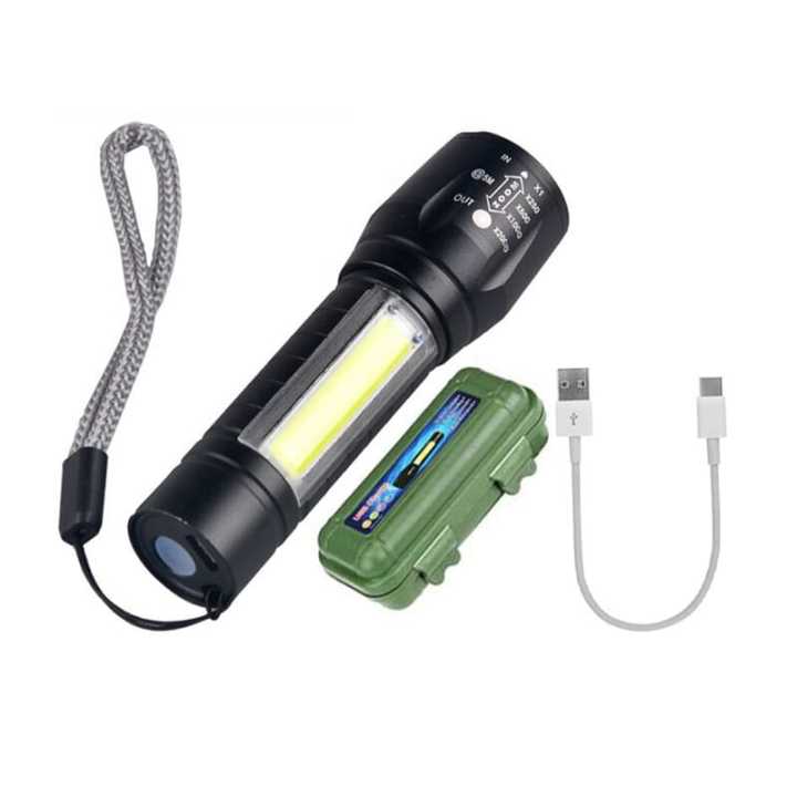 2025 NEW Touch light LED Flashlight 100 Meter / Camping Light Full ...