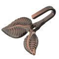 fasdaga 2 Pair Wall Hooks: 1 Pair Metal Rose Flower Curtain Tie Back Tieback Holders Wall Hooks & 1 Pair Iron Leaf Shaped Curtain Tie Backs Holders Wall Hooks. 