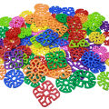 Geometry Snowflakes Interlocking Building Blocks Set, Educational Construction Toy for Creative Learning & Cognitive Development. 