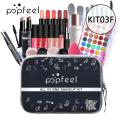 2025POPFEEL All In One Makeup Kit Cosmetics Set Eyeshadow Palette Concealer Foundation Makeup Brush Eyebrow Pencil Lipgloss Kit. 