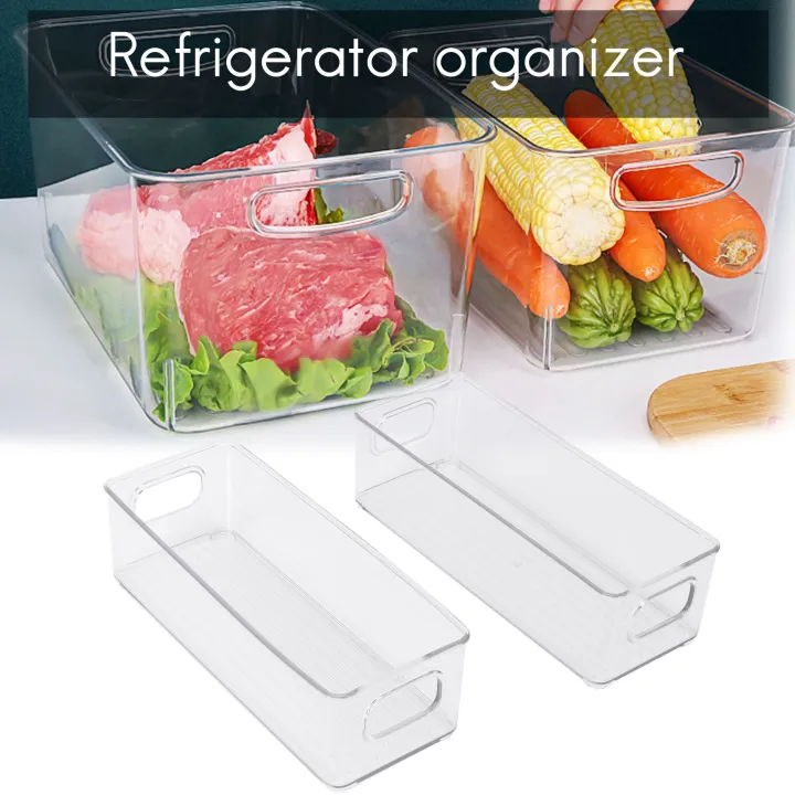 Kqueebee%202%20Pcs%20Refrigerator%20Organizer%20Bins,%20Clear%20Stackable%20Plastic%20Food%20Storage%20Rack%20with%20Handles%20for%20Pantry,%20Kitchen%20-%20Image%207