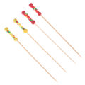 100Pcs/Pack Creative Fruit Fork Cocktail Stick Bamboo Skewers Candied Haws Stick Used for Buffet Wedding Food Decoration QUANYIN. 