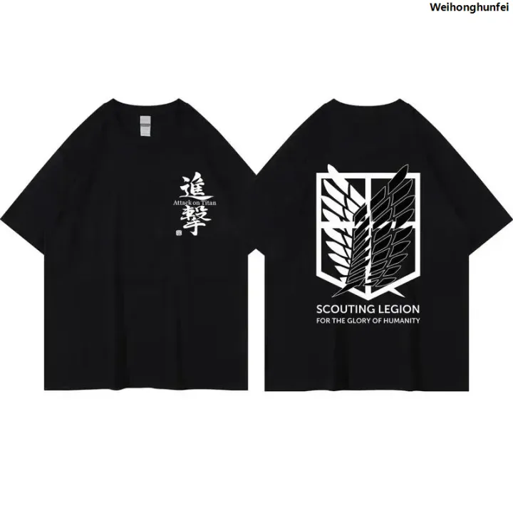 WeihonghunfeiFifty%20percent%20discount%20Japanese%20Anime%20Attack%20on%20Titan%20T-shirt%20Men's%20and%20Women's%20Summer%20Fashion%20Harajuku%20Top%20Free%20Delivery%20Print%20Plus%20Size%20Y2k%20Clothes%20-%20Image%202