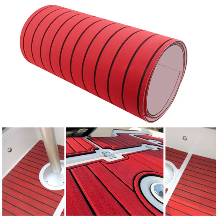 (COKP)%20Self-Adhesive%20EVA%20Foam%20Teak%20Decking%20Yacht%20Marine%20Flooring%20Synthetic%20Boat%20Floor%20Mat%202400X450X6mm%20Red%20-%20Image%207