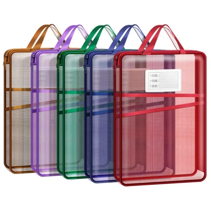 Portable%20Multi%20Layer%20Mesh%20Document%20Bag%20Simple%20Design%20Transparent%20Study%20Material%20Storage%20Bag%20Large%20Capacity%20File%20Organizer%20for%20Student%20Use%20-%20Image%204