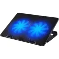 Havit F2083 Laptop Gaming Cooling Pad | 13 to 17 inch | Height Adjustable | Blue LED Fan | Dual USB Charging | Iron Mesh + Plastic Material | 1 Year Warranty. 