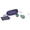 B2 Glass 400 UV+Green Lens with Gold Metal Frame Aviator Shape Sunglasses Shades For Men. 
