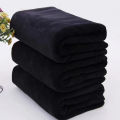 Black Thick Towel Barber Shop Makeup Table With Soft Super Absorbent Hair Luolong. 