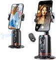Q02 Auto Face Tracking Mobile Phone Holder, 360° Rotation Gimbal Stabilizer Tripod Smart Shooting Camera Mount for Live Vlog Streaming Video. 