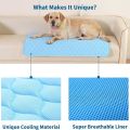 Comfortable Ice Silk Pet Cooling Mat Water Absorption Car Cat Sleeping Pad Keep Cooling Safe Material Dog Bed Summer. 