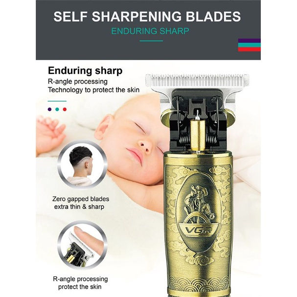 VGR%20V-091%20Hair%20Clipper%20%7C%20T9%20Rechargeable%20Electric%20Trimmer%20%7C%200%20mm%20Precision%20%7C%20LCD%20Digital%20Display%20%7C%20Professional%20Barber%20and%20Home%20Grooming%20Tool%20-%20Image%204