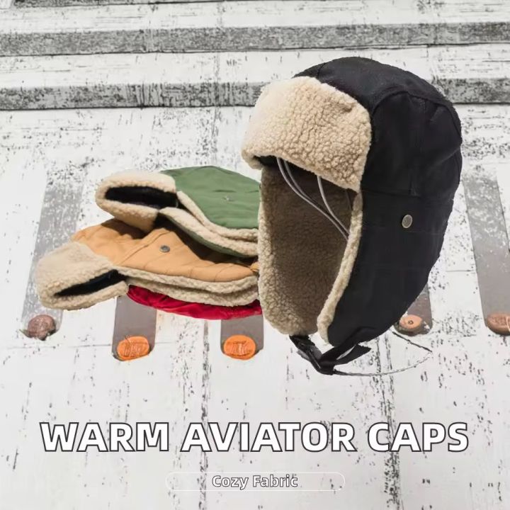 Sherpa%20Topi%20Outdoor%20Warm%20Thicken%20Snow%20Ski%20Earflap%20Trapper%20Hat%20Russian%20For%20Unisex/Winter%20-%20Image%203