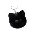 Internet Celebrity Plush Cat Head Keychain Cute Girly Cartoon Doll Bag Pendant Car Key Ring Small Gift. 
