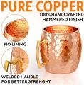 Navisha 100% Pure Solid Copper Mug 530Ml. 