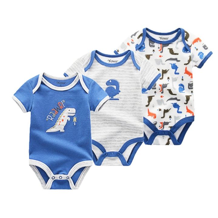 Baby%20Bodysuit%20Short%20Sleeve%20One-piece%20Suit%20Newborn%20Jumpsuit%20Infant%20Vest%20for%20Baby%20Boys%20and%20Girls%200-12%20Months,%20Pack%20of%203%20-%20Image%203