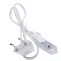 CE European Extension Cord Two-Hole European Standard Female Socket Elbow European Two-Plug Male and Female Docking Desk Lamp Power Cable. 