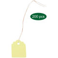 200Pcs Plant Hanging Tag Waterproof Plastic Labels Reusable Garden Markers Blank Nursery Name Tags with Strings. 