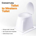 Portable Toilet | Pan Toilet to Western Convertor | Toilet Commode for patients | Commode chair | Portable Toilet Seat for Adult, Sick, Handicap People (PORTABLE COMMODE). 