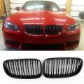FORIDE 2X Gloss Black Front Kidney Grill Grille for E92 E93 3-Series 328I 335I Coupe 2011-2013. 