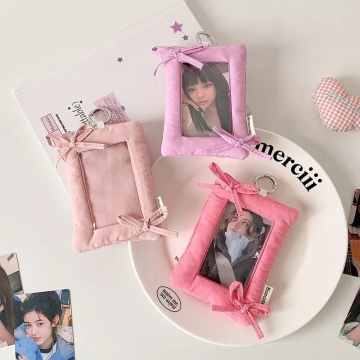 Cute%20Pillow%20Shaped%20Card%20Holder%20Soft%20with%20Keychain%203inch%20Photocard%20Holder%20Photo%20Card%20Case%20-%20Image%205