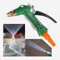 Black/Green Plastic Water Spray Gun Nozzle For Gardening. 