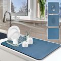 Water Absorbent  Dish Drying mat for Kitchen. 