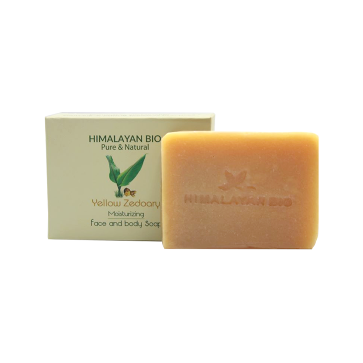 Himalayan Bio Yellow Zedoary Moisturizing Face & Body Soap (कचुरको प्राकृतिक ब्युटी बार), 80 gram