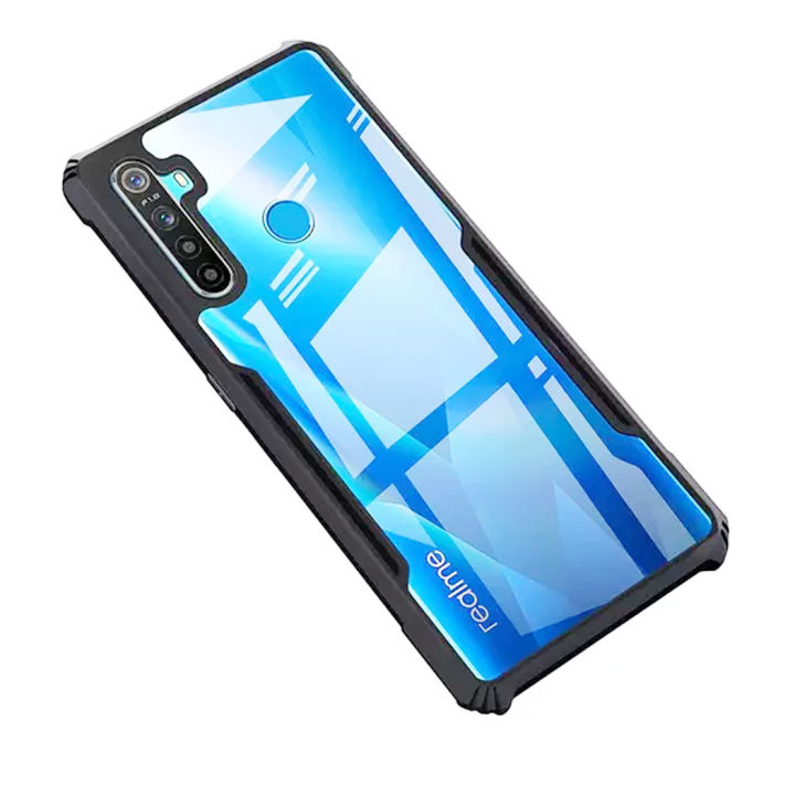 Bumper Case for Realme 5 / 5s / 5i / C3 / Narzo 10A - 360 Degree Protection | Protective Design | Transparent Back Cover