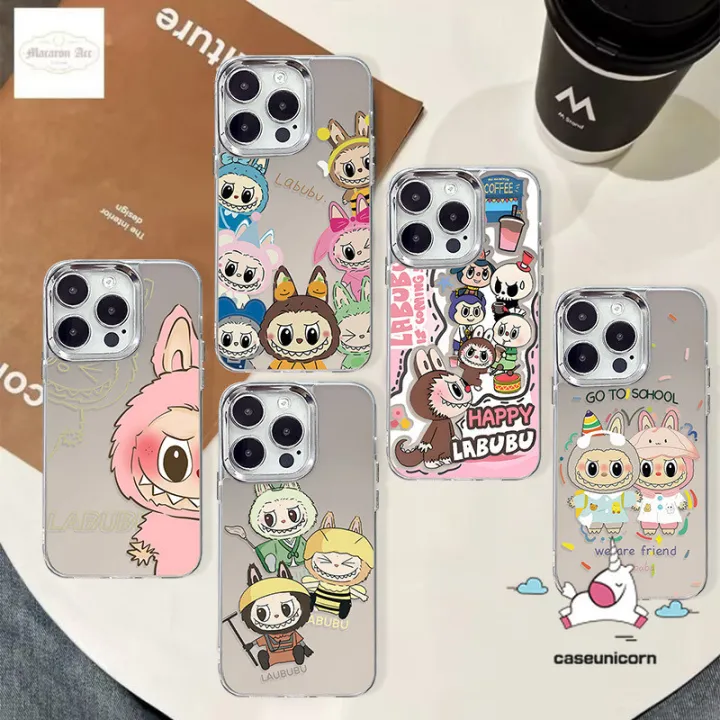 iPhoneアクセサリー POP MART LABUBU iPhone15 promax Pop Mart Labubu The Monsters Big into Energy Series Phone