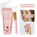 Medicube & Lakerain Bio Collagen Night Wrapping Mask with Mask Applicator Gift – Rejuvenation, Moisturizing & Brightening for Glowy Skin (75ml / 2.54 fl. oz.) – Choose Your Preference. 
