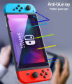 Carry meed Fashion  निन्टेन्डो स्विचको लागि टेम्पर्ड ग्लास 9H HD स्क्रिन प्रोटेक्टर फिल्म Nintendo स्विच लाइट एक्सेसरीको लागि NS Oled स्क्रिन प्रोटेक्टर. 