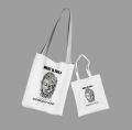 What is Evil | Buddha Graphic Printed | White Tote Bag for Men & Women | Eco-Friendly Reusable Shopping Bag. 