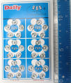 Tip Tip Button 8 mm 30pcs / 15 sets in 1 patta. 
