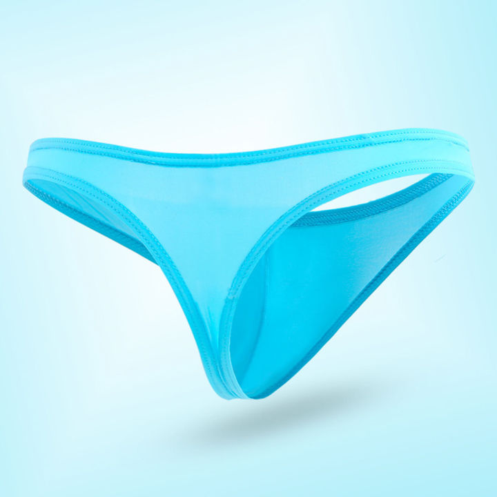 DESCENTE%20Men%20Briefs%20Elastic%20Solid%20Color%20T-shaped%20Thong%20Ice%20Silk%20Low%20Waist%20Quick%20Dry%20Moisture-wicking%20Cooling%20Translucent%20U%20Convex%20Slim%20Fit%20Underwear%20Men%20Underpants%20-%20Image%204