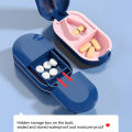 Penasfe Pill Cutter Box Good Sealing Travel Pill Cutter Box Tablet Cutter Splitter Case. 
