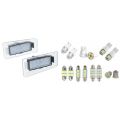 NAMUNY 2 Pcs Car LED SMD License Plate Light & 1 Set Assorted LED Car Interior Inside Light Dome Trunk Map License Plate Lamp. 