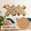 12inch X 12inch Cork Tiles, 6 Pack Cork Boards for Wall with Safe Removable Adhesive Tabs, Large Cork Bulletin Boards. 