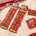 Unique Chinese Style Cartoon Horse Couplet Traditional Cute Horse Year Door Couplets High Quality Durable Magnetic Door Couplets Spring Festival Decorations. 