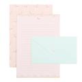 School Office Supplies Flower Printing Cartoon Animal Writing Paper 6PCS Letter Stationery With Envelopes 3PCS Variety Designs. 