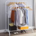 Double Big Stand Hanger Clothes Hanger, Double Rod Drying Rack | Portable Full Iron Body Easy To Install Dual Rod Clothes Rack. 