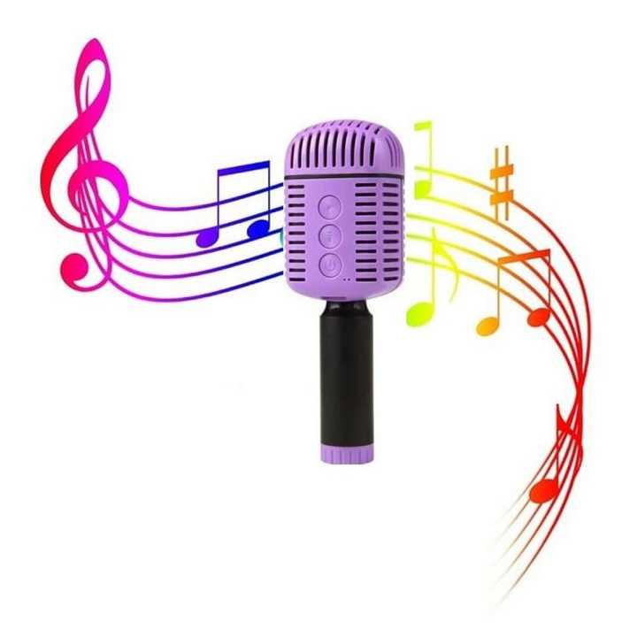 Wireless Microphone Blue Tooth Inbuilt Speakers And Karaoke Singing Pedestal For Home KTV MC873