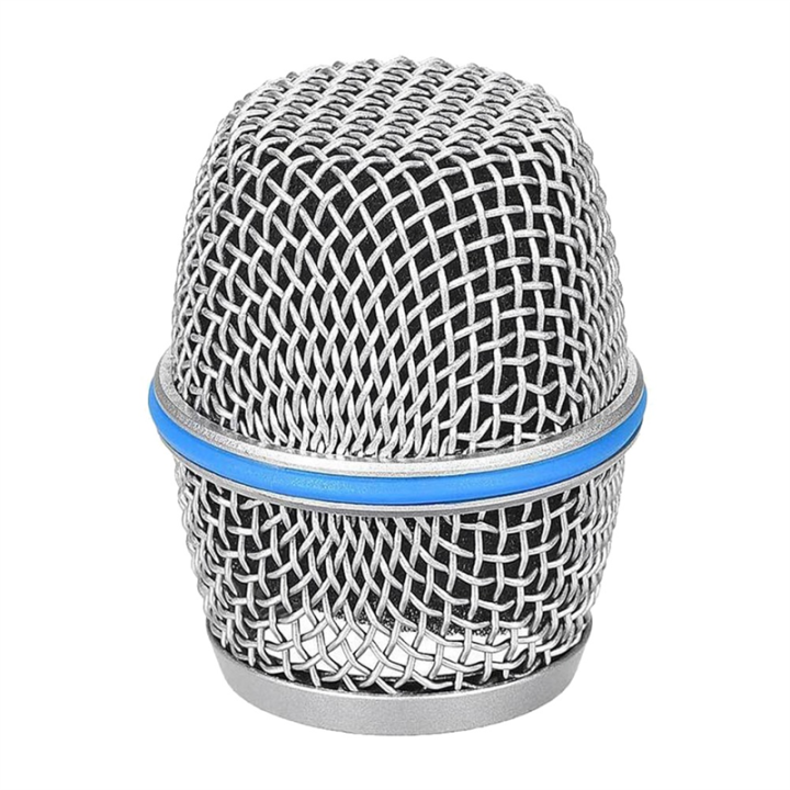 Microphone Replacement Head Microphone Mesh Heads Steel Mesh Handheld Microphone Grill Mesh Head for Beta87A